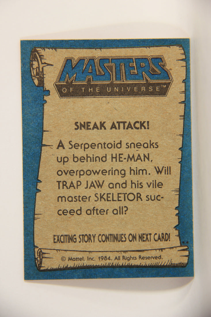 Masters Of The Universe MOTU 1984 Trading Card #58 Sneak Attack ENG L009792