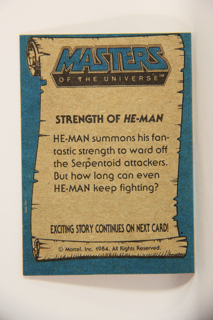 Masters Of The Universe MOTU 1984 Trading Card #59 Strength Of He-Man ENG L009793