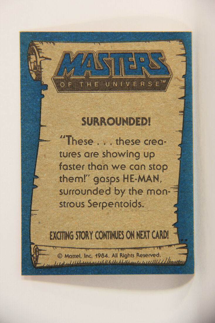 Masters Of The Universe MOTU 1984 Trading Card #60 Surrounded ENG L009794