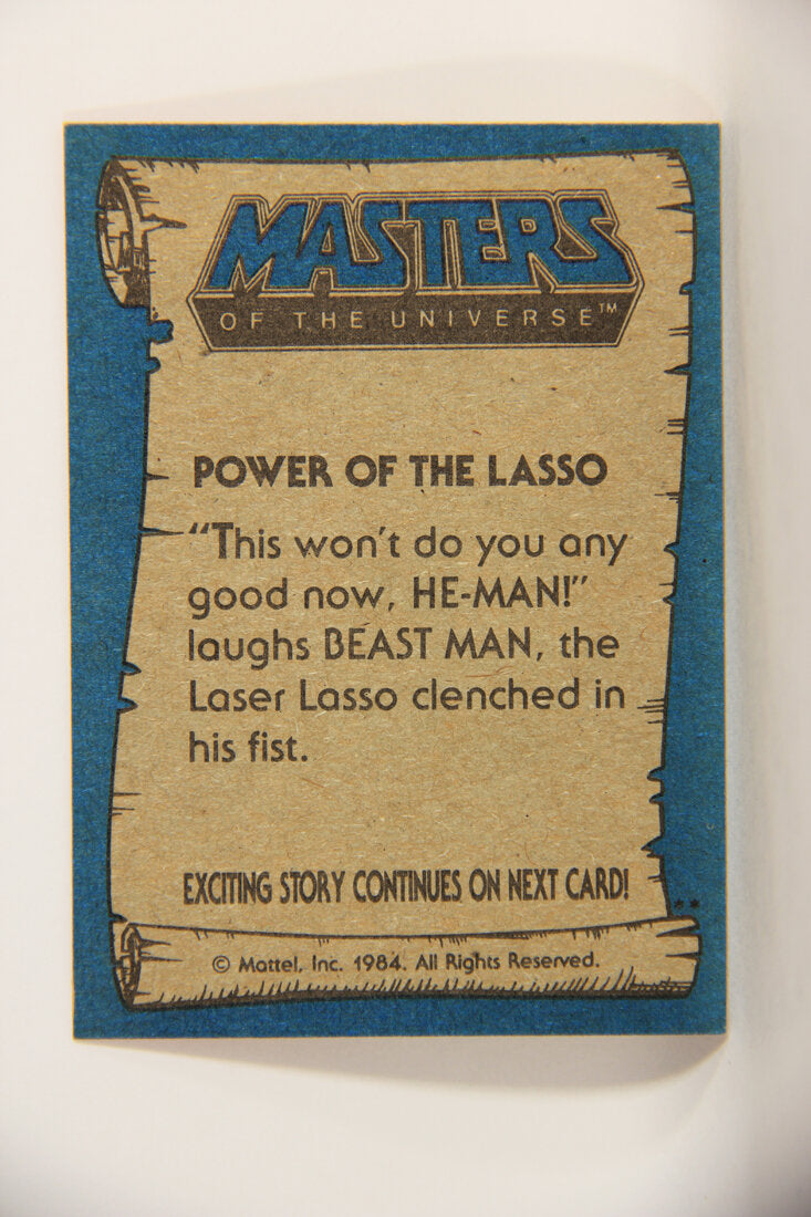 Masters Of The Universe MOTU 1984 Trading Card #63 Power Of The Lasso ENG L009797