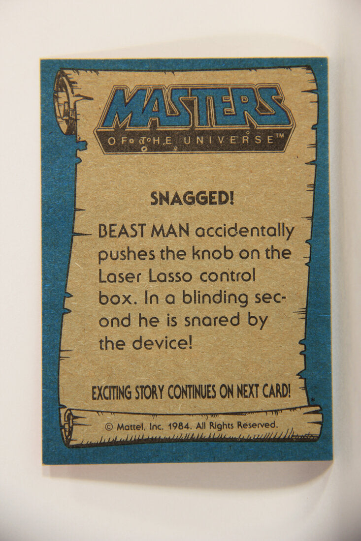 Masters Of The Universe MOTU 1984 Trading Card #64 Snagged ENG L009798