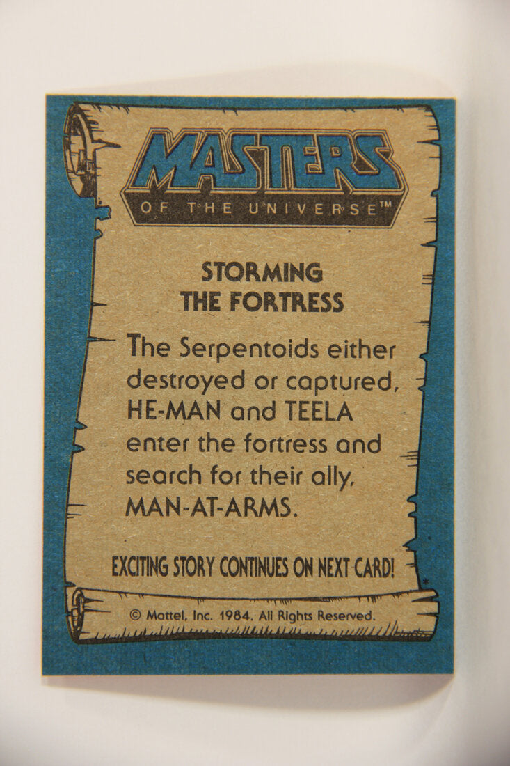 Masters Of The Universe MOTU 1984 Trading Card #67 Storming The Fortress ENG L009801