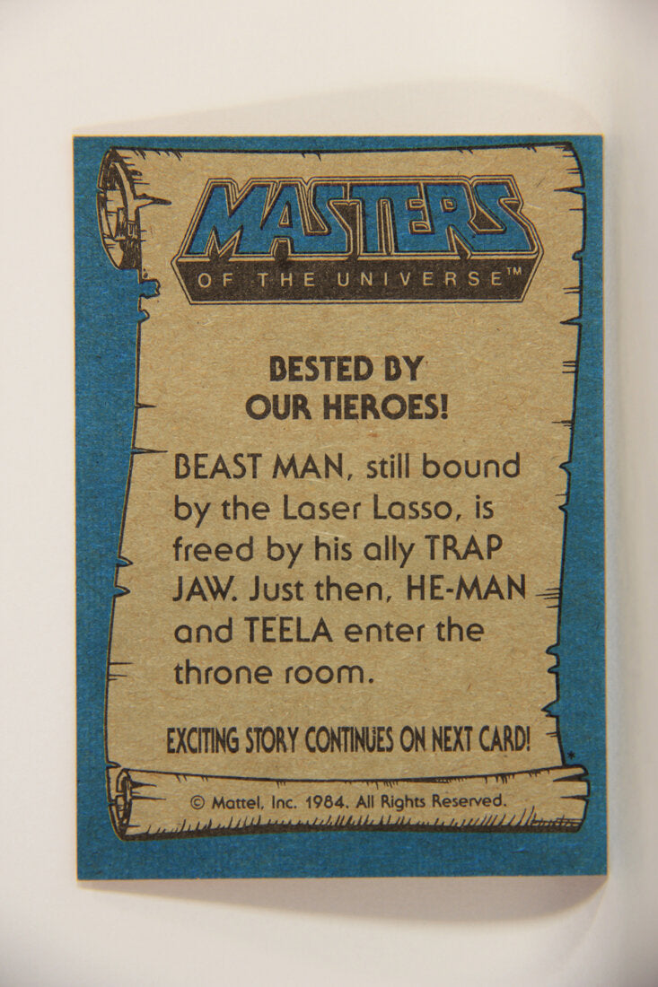 Masters Of The Universe MOTU 1984 Trading Card #69 Bested By Our Heroes ENG L009803