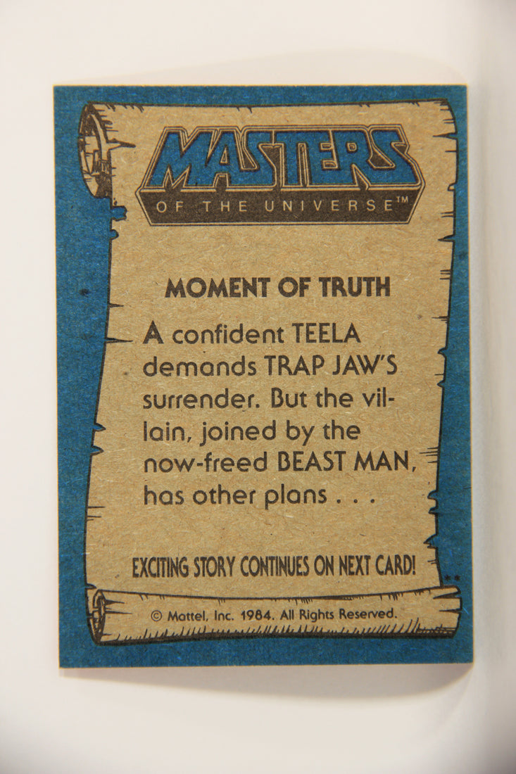 Masters Of The Universe MOTU 1984 Trading Card #70 Moment Of Truth ENG L009804