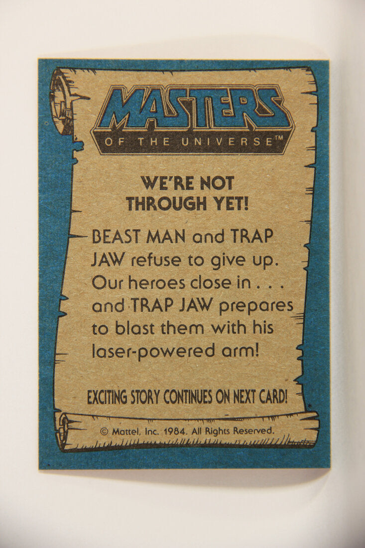 Masters Of The Universe MOTU 1984 Trading Card #71 We're Not Through Yet ENG L009805