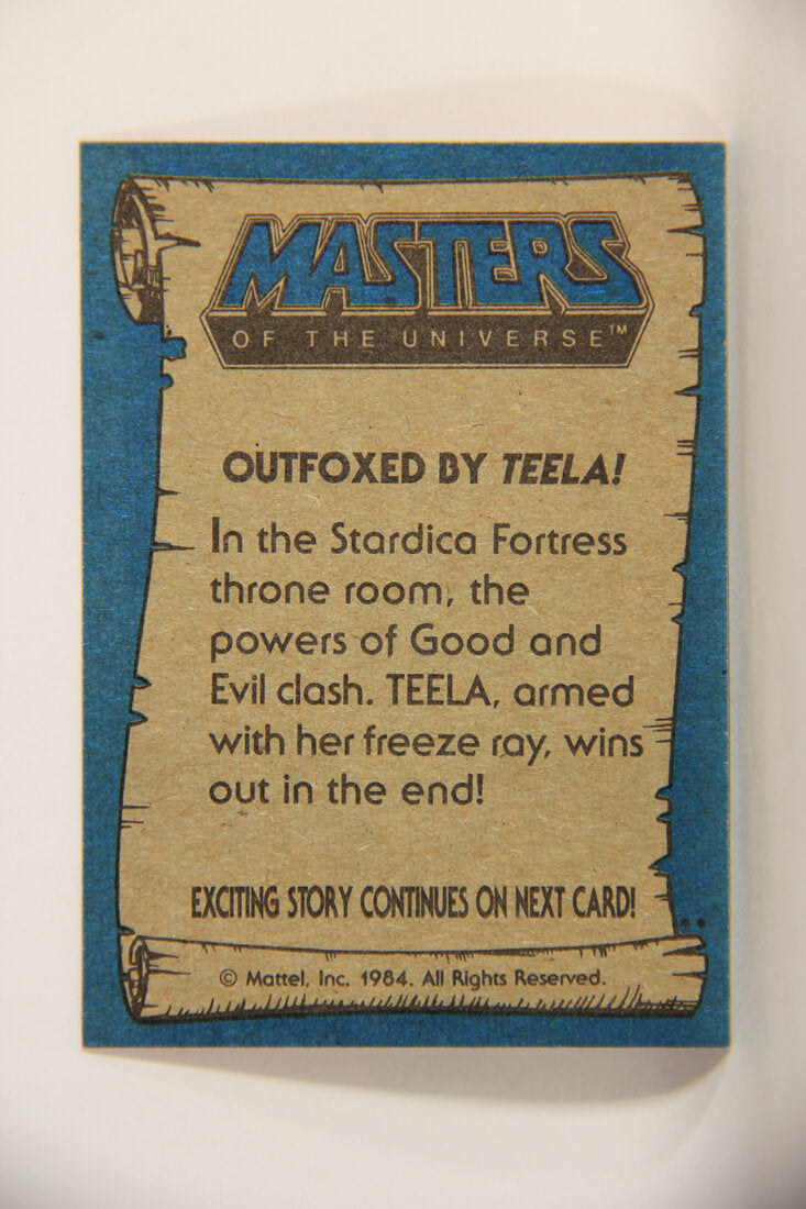 Masters Of The Universe MOTU 1984 Trading Card #72 Outfoxed By Teela ENG L009806