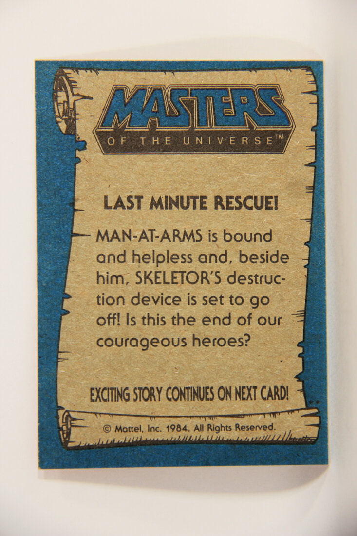 Masters Of The Universe MOTU 1984 Trading Card #76 Last Minute Rescue ENG L009810