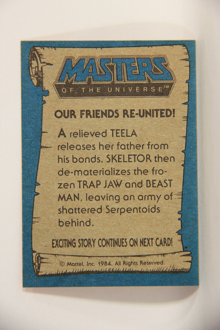 Masters Of The Universe MOTU 1984 Trading Card #79 Our Friends Re-United ENG L009813