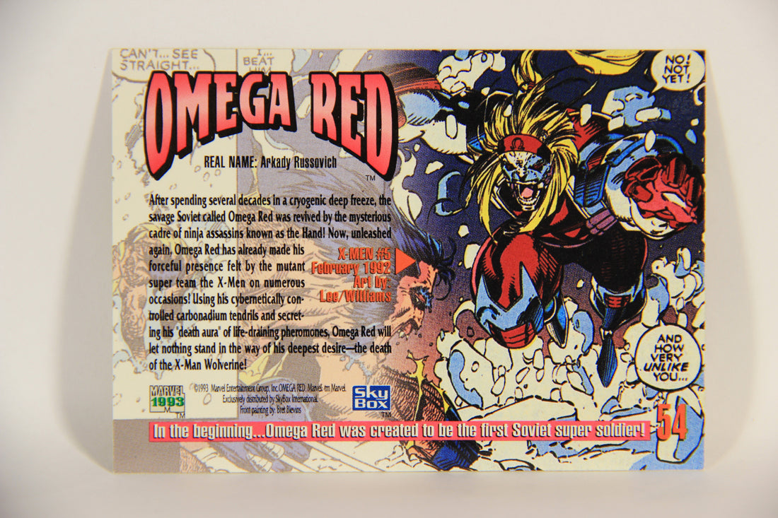 Marvel Masterpieces 1993 Trading Card #54 Omega Red ENG SkyBox L009982