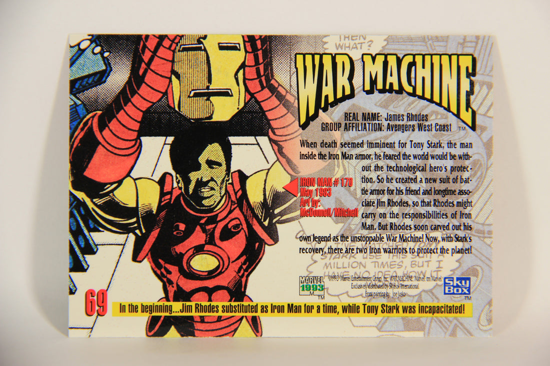 Marvel Masterpieces 1993 Trading Card #69 War Machine ENG SkyBox L009997