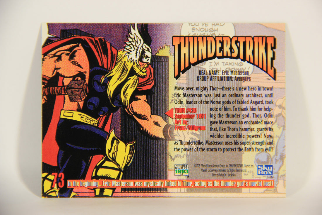 Marvel Masterpieces 1993 Trading Card #73 Thunderstrike ENG SkyBox L010001
