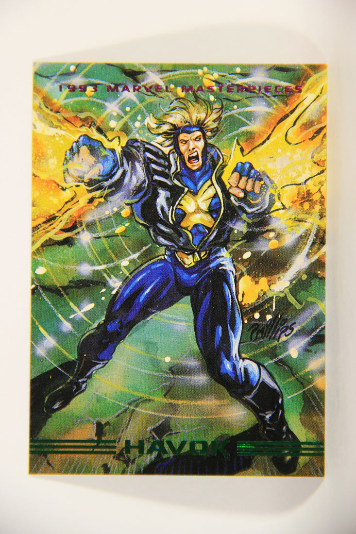 Marvel Masterpieces 1993 Trading Card #84 Havok ENG SkyBox L010012