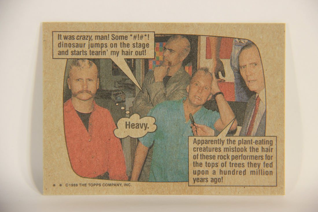 Dinosaurs Attack 1988 Vintage Trading Card #13 Rock Concert Carnage ENG L010057