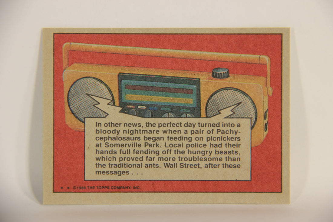 Dinosaurs Attack 1988 Vintage Trading Card #37 Picnic Of Peril ENG L010081