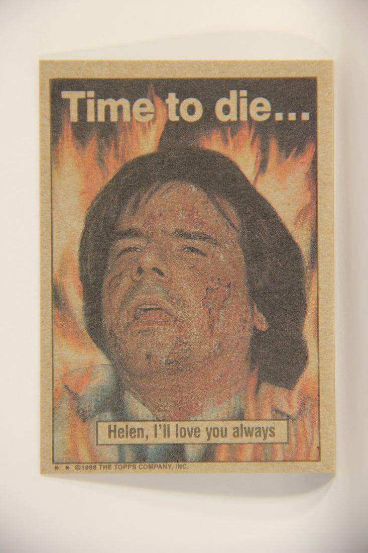 Dinosaurs Attack 1988 Vintage Trading Card #52 The Ultimate Sacrifice ENG L010096