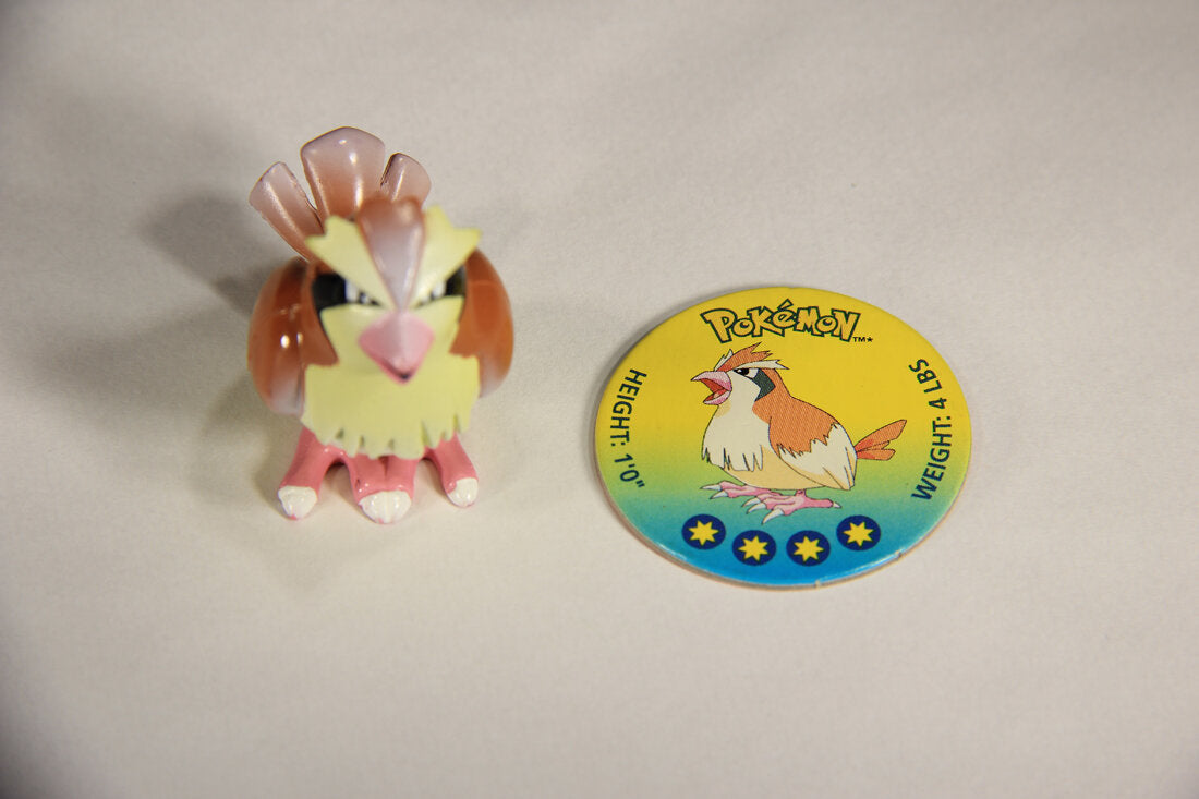 Pokemon 1998 Pidgey Generation 1 Tomy Figure With Pog Disc L010148