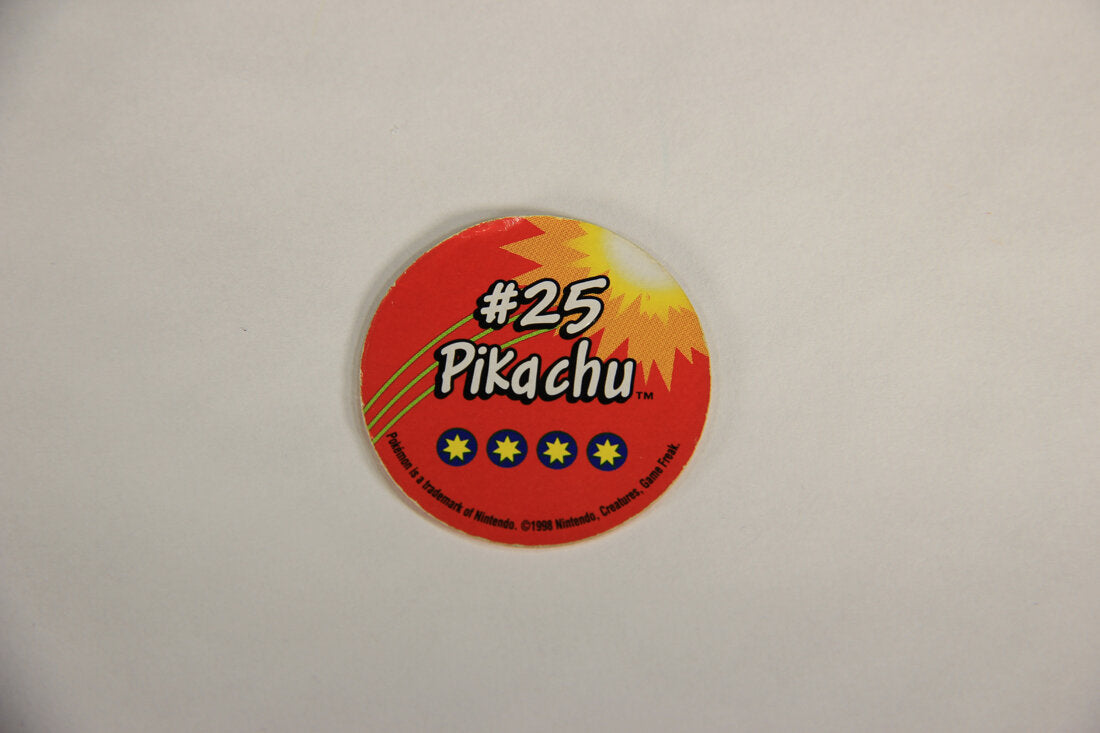 Pokemon 1998 Pikachu Generation 1 Tomy Figure With Pog Disc L010150