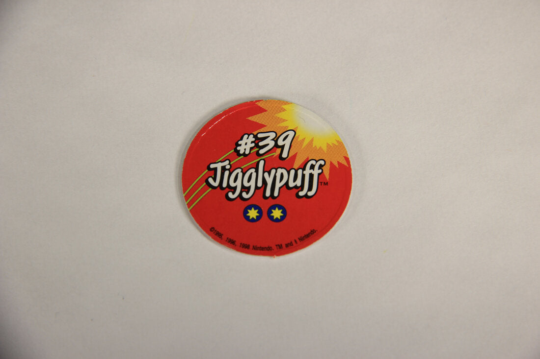 Pokemon 1998 Jigglypuff Generation 1 Tomy Figure With Pog Disc L010154