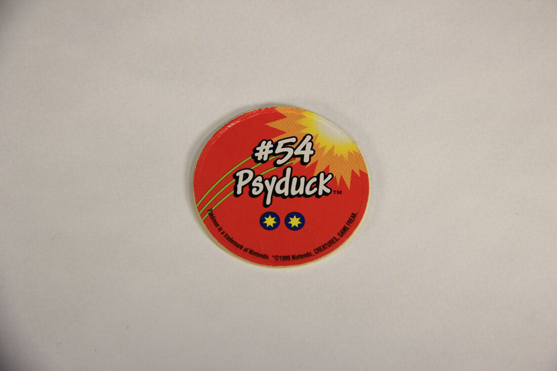 Pokemon 1998 Psyduck Generation 1 Tomy Figure With Pog Disc L010157