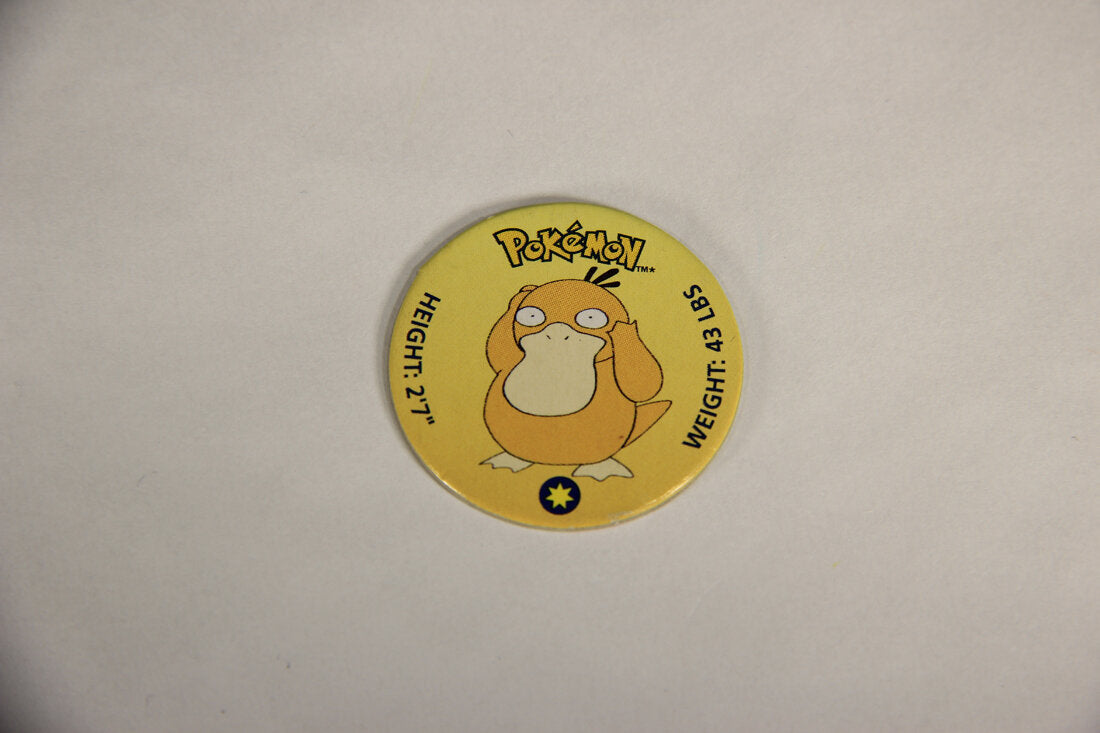 Pokemon 1998 Psyduck Generation 1 Tomy Figure With Pog Disc L010157