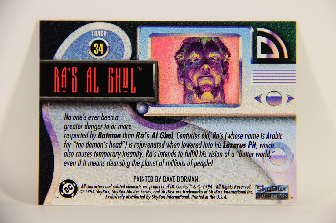 DC Master Series 1994 Trading Card #34 Ra's Al Ghul ENG L010445