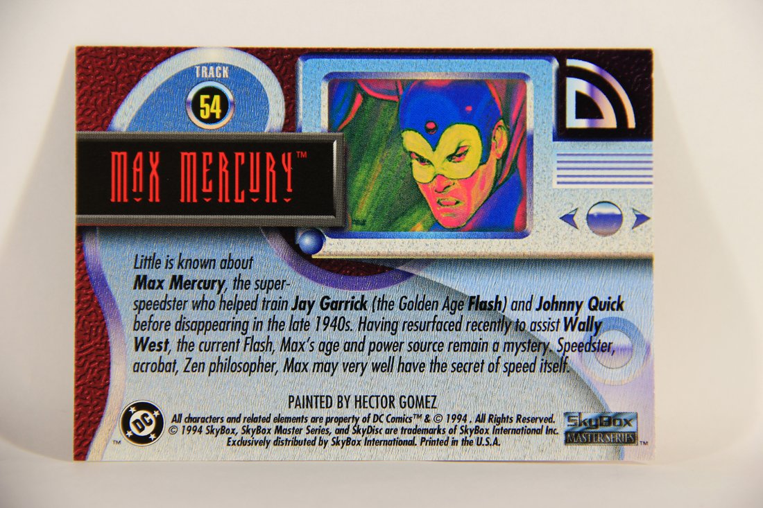 Max Mercury DC Master Series 1994 Trading Card #54 Max Mercury ENG L010465