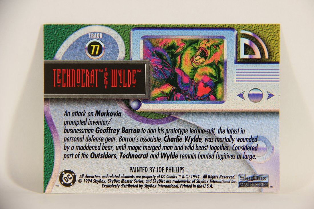 DC Master Series 1994 Trading Card #77 Technocrat & Wylde ENG L010488