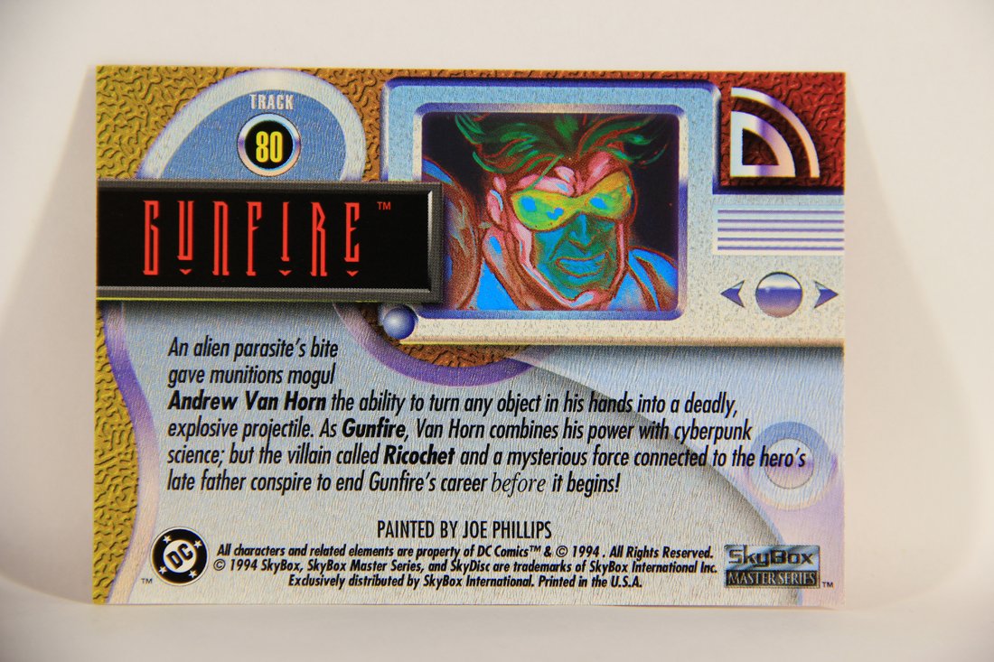 DC Master Series 1994 Trading Card #80 Gunfire ENG L010491