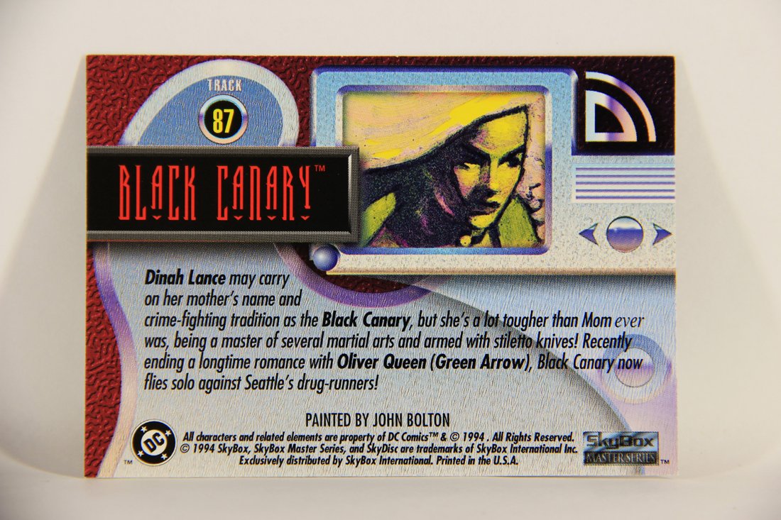 DC Master Series 1994 Trading Card #87 Black Canary ENG L010498