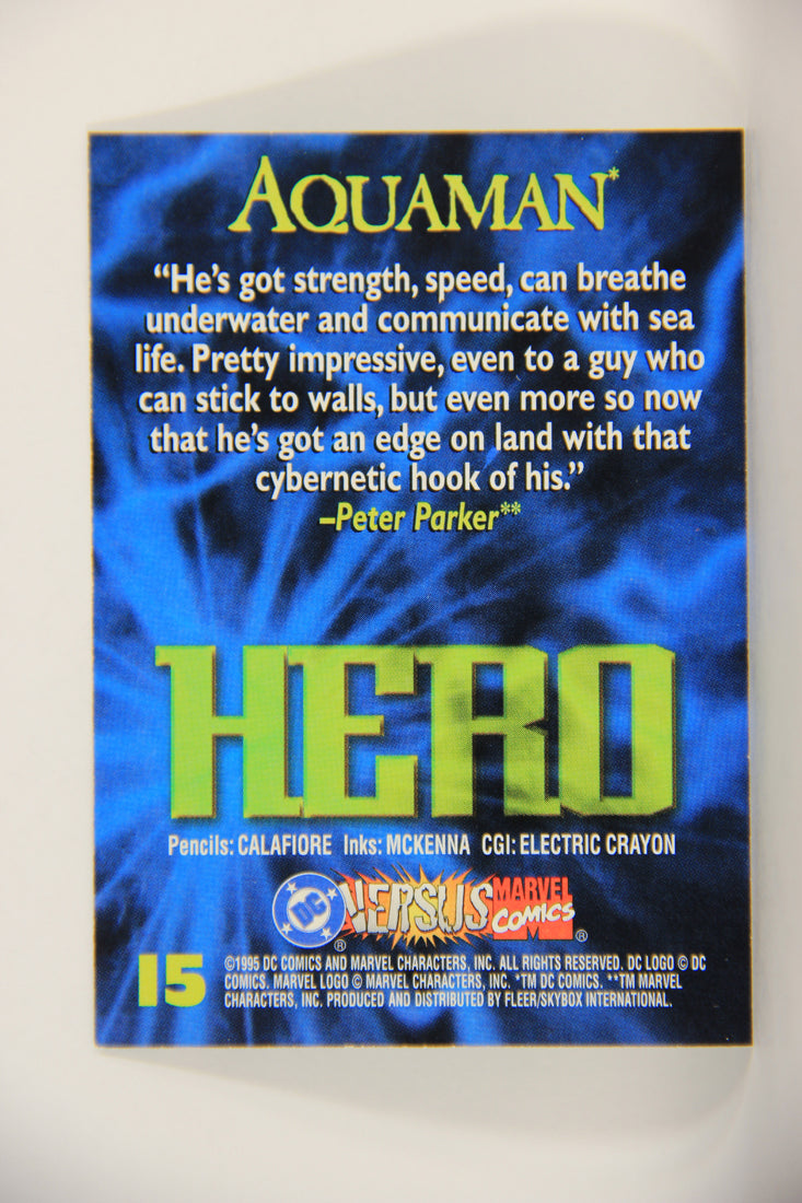 DC Versus Marvel Comics 1995 Trading Card #15 Aquaman ENG L010548