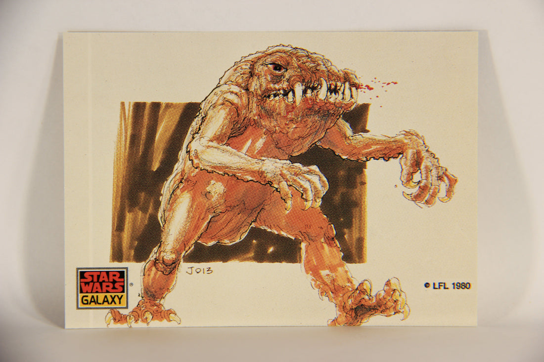 Star Wars Galaxy 1993 Topps Trading Card #34 The Rancor Artwork ENG L010594