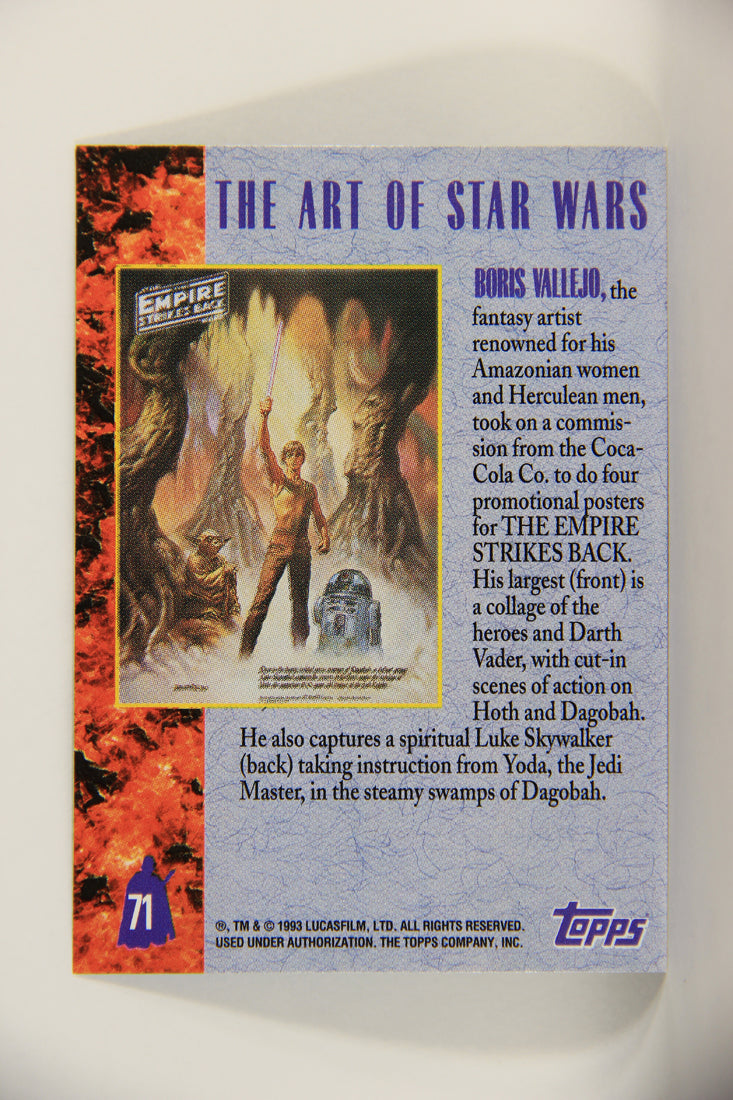 Star Wars Galaxy 1993 Topps Card #71 Darth Vader ESB Boris Vallejo Artwork ENG L010596