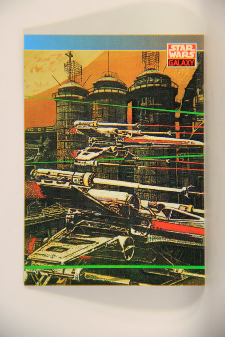 Star Wars Galaxy 1993 Topps Card #133 X-Wing Fighters Artwork ENG L010609