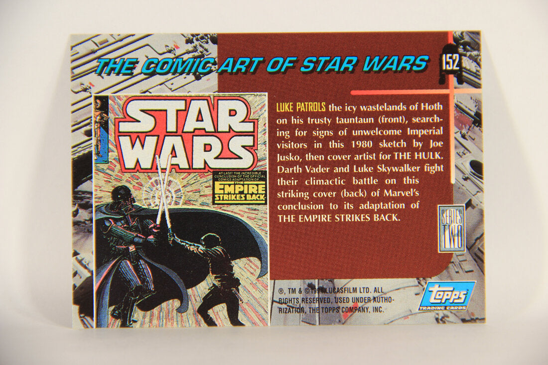 Star Wars Galaxy 1994 Topps Trading Card #152 Luke Patrols On Hoth Artwork ENG L010614