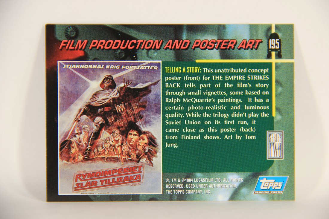 Star Wars Galaxy 1994 Topps Card #195 ESB Poster Concept Artwork ENG L010620