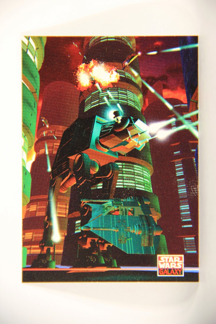 Star Wars Galaxy 1994 Topps Trading Card #222 AT-AT And Snowspeeders Artwork ENG L010624