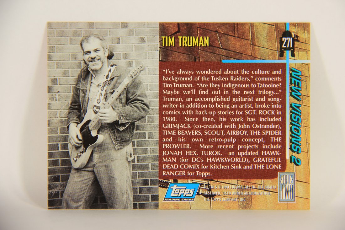 Star Wars Galaxy 1994 Topps Trading Card #271 Tusken Raiders Artwork ENG L010629