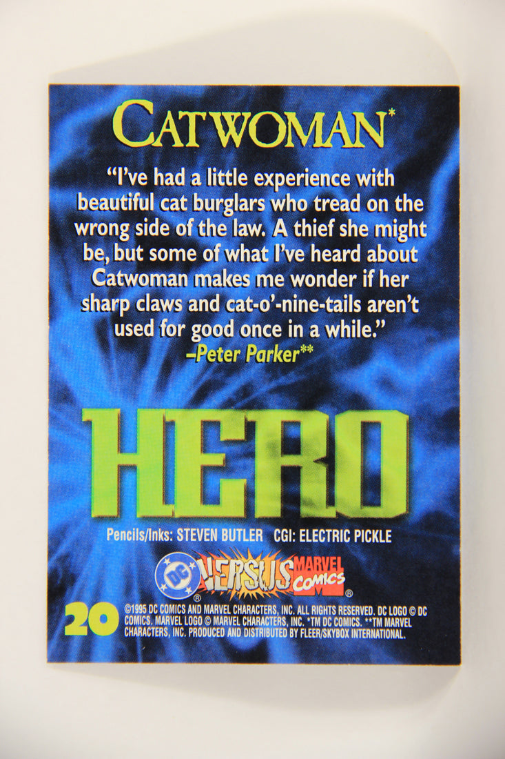 DC Versus Marvel Comics 1995 Trading Card #20 Catwoman ENG L010898