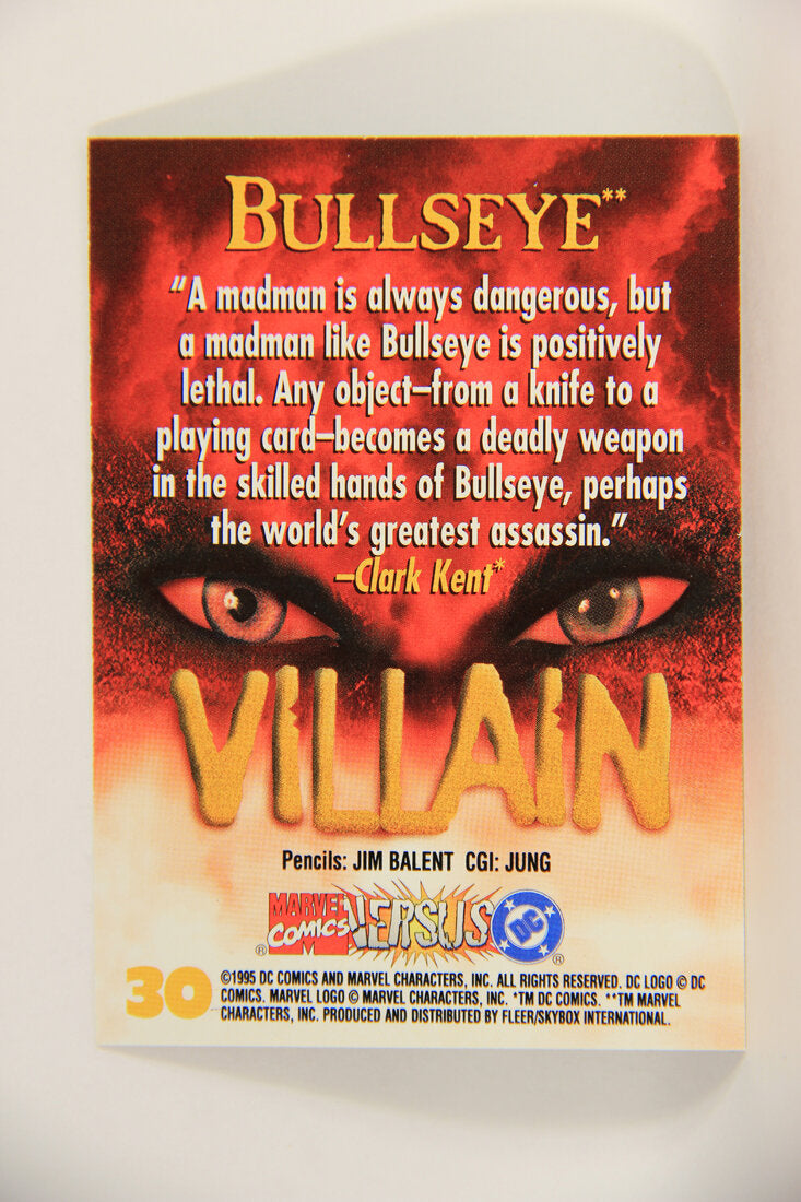 DC Versus Marvel Comics 1995 Trading Card #30 Bullseye ENG L010902