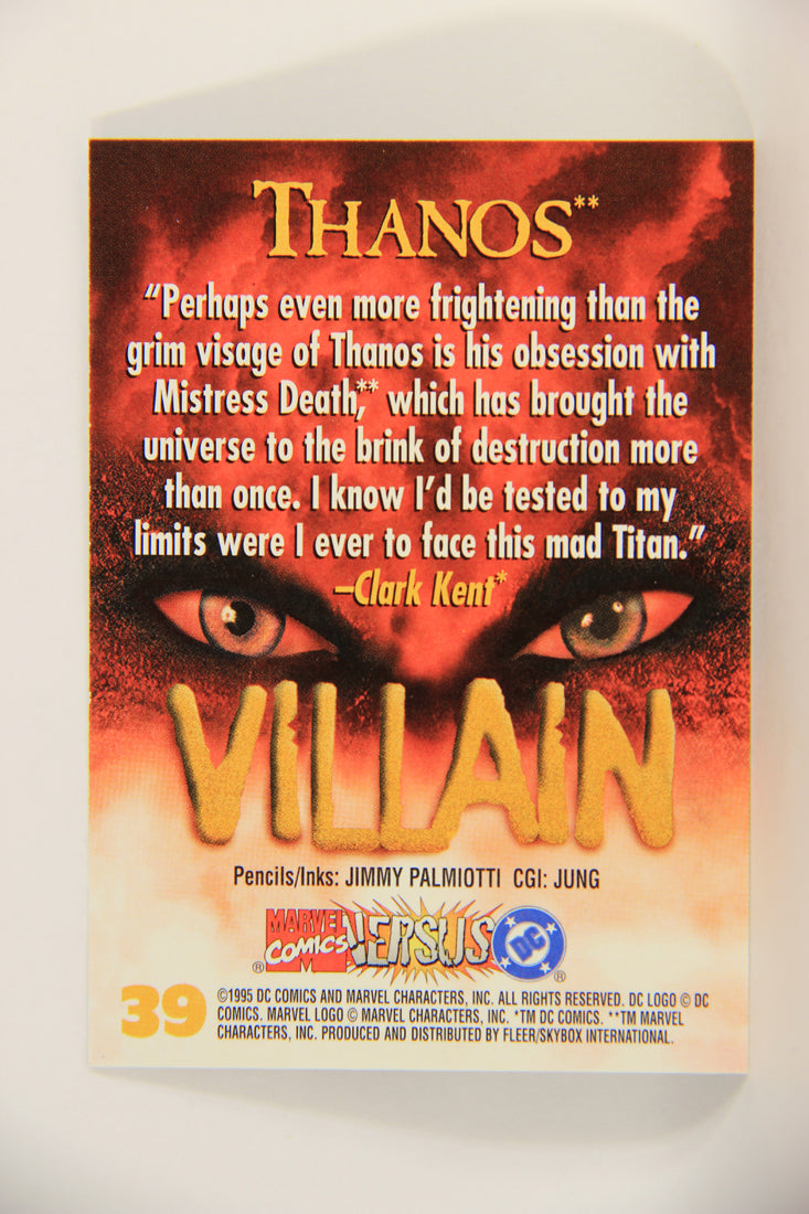 DC Versus Marvel Comics 1995 Trading Card #39 Thanos ENG L010905