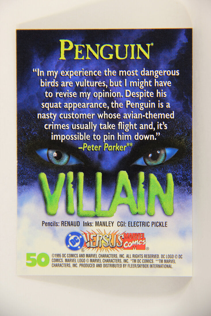 DC Versus Marvel Comics 1995 Trading Card #50 Penguin ENG L010910