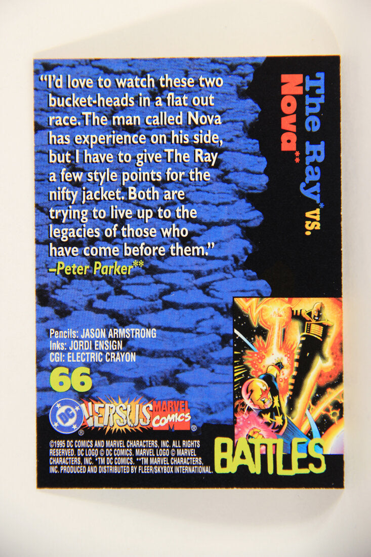 DC Versus Marvel Comics 1995 Trading Card #66 The Ray Vs Nova ENG L010918