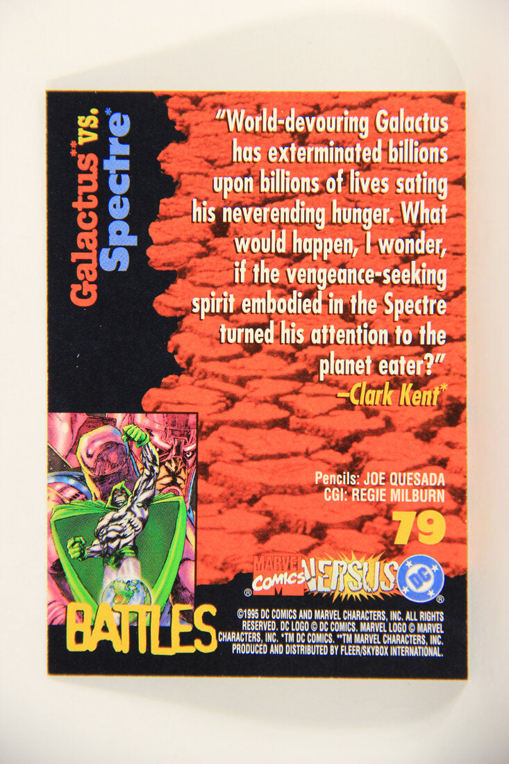 DC Versus Marvel Comics 1995 Trading Card #79 Galactus Vs Spectre ENG L010923