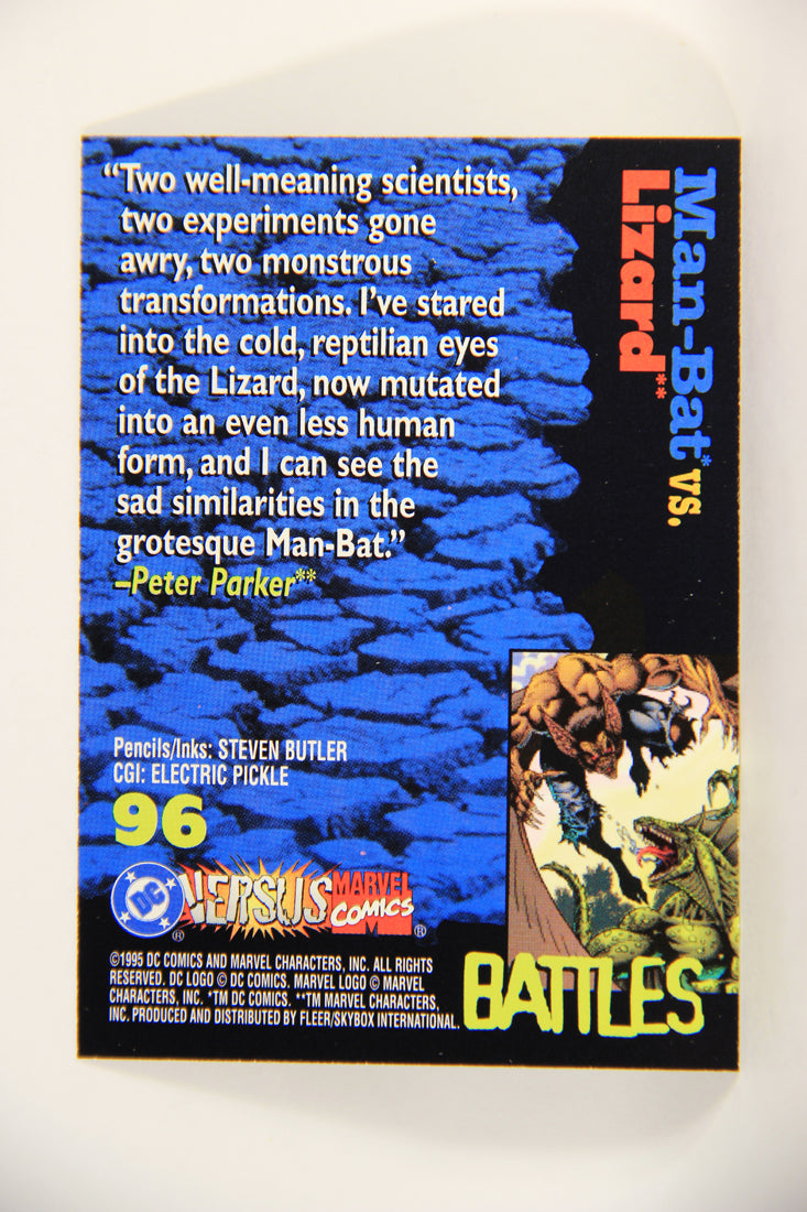 DC Versus Marvel Comics 1995 Trading Card #96 Man-Bat Vs Lizard ENG L010927