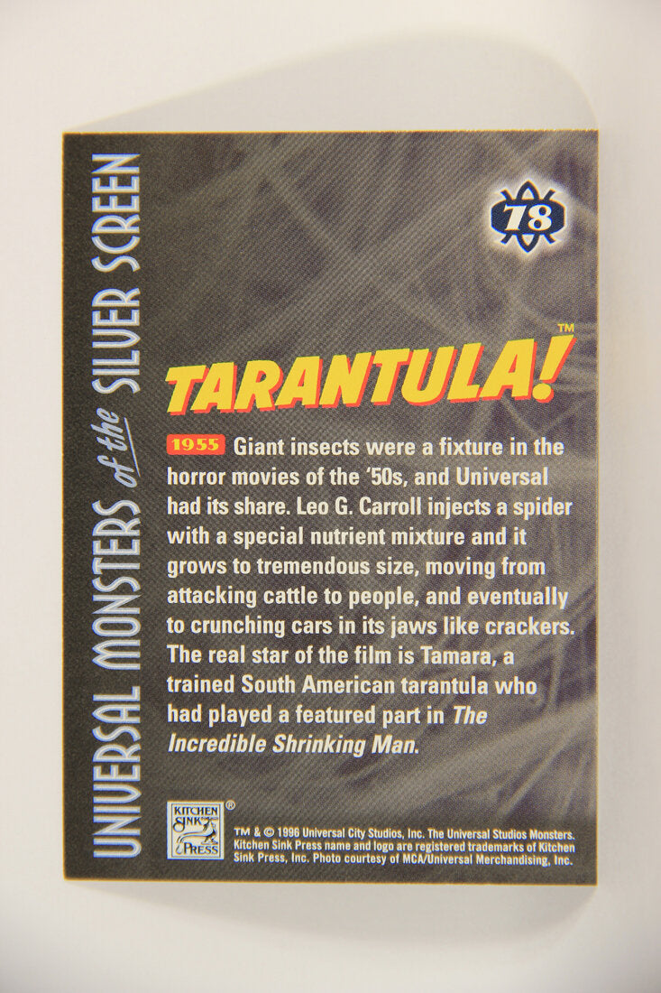 Universal Monsters Of The Silver Screen 1996 Trading Card #78 Tarantula 1955 L010940
