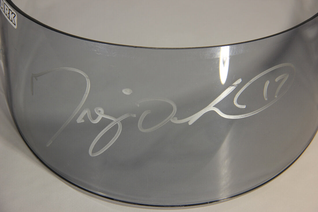 Miguel Duhamel AMA RSR2 SHARK Helmet Visor Hand Signed And Worn By L011458