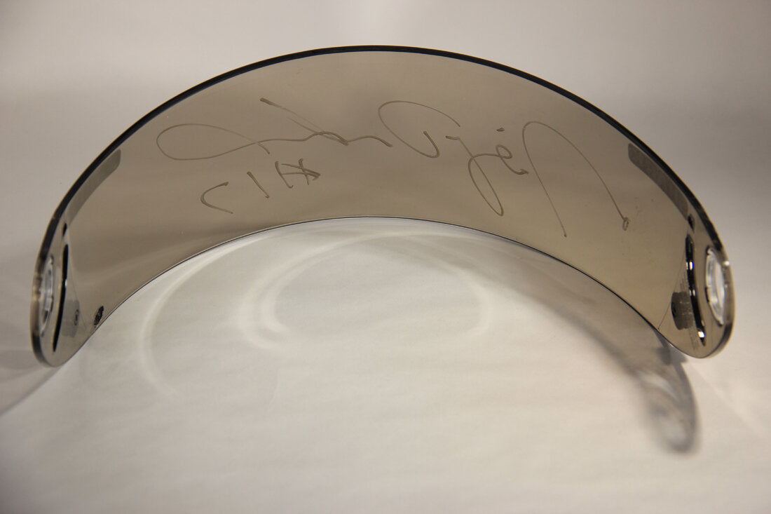 Miguel Duhamel AMA RSR2 SHARK Helmet Visor Hand Signed And Worn By L011459