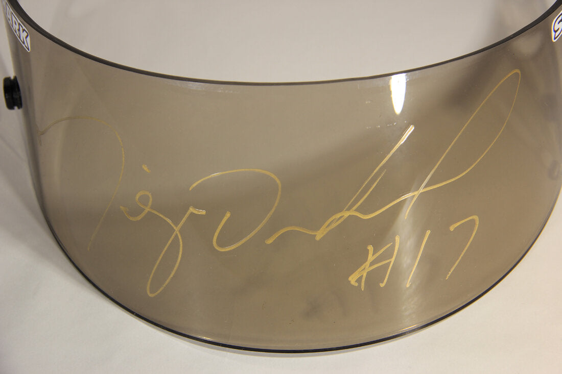 Miguel Duhamel AMA RSR2 SHARK Helmet Visor Hand Signed And Worn By L011459