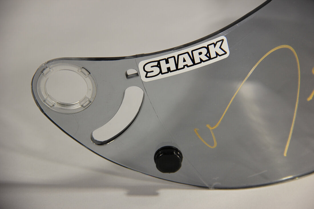 Miguel Duhamel AMA RSR2 SHARK Helmet Visor Hand Signed And Worn By L011460