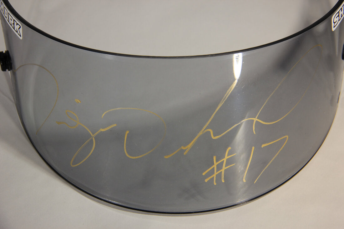 Miguel Duhamel AMA RSR2 SHARK Helmet Visor Hand Signed And Worn By L011460